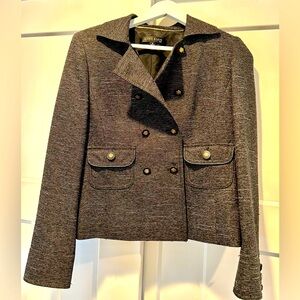 Ann Klein Houndstooth Suit Jacket, Sz 6, excellent condition.